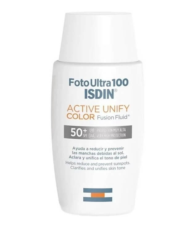 ISDIN | FOTO ULTRA 100 ISDIN ACTIVE UNIFY COLOR FUSION FLUID SPF50+